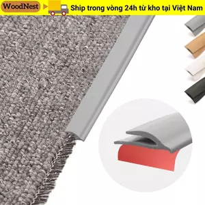 Dải viền thảm WOODNEST, Dải chuyển tiếp sàn PVC tự dính, Thảm chống thấm nước linh hoạt chuyên nghiệp Thảm bảo vệ cạnh thảm sang gạch