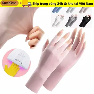 Găng tay vẽ móng tay SUNKISSD, Găng tay chống nắng chống tia UV móng tay, Đèn Led làm móng tay Bảo vệ da ngón tay Chống bức xạ Nail Art Mittens Drive