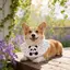 Túi Tròn Nhỏ Vừa Lớn Chó Samoyed Vàng Retriever Yếm Hoạt Hình Dễ Thương Nước Bọt Khăn Khăn Khăn