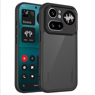 Ốp Điện Thoại Màu Đen Không Có Gì Điện Thoại 4A 3A Pro Lite Điện Thoại 3 2 Pro 2a Plus Túi Khí Bốn Góc Mờ Vỏ Bảo Vệ Chống Rơi