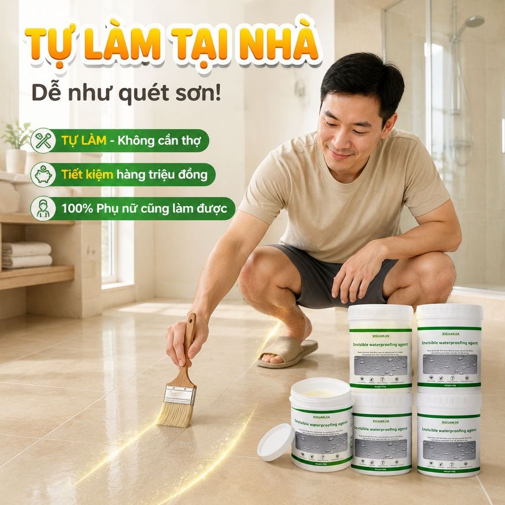 🔥Bảo hành 100 năm keo chống thấm trong | Đa năng sửa mái/tường/sàn/dung dịch trong | Khô nhanh dễ dùng keo sửa đa năng