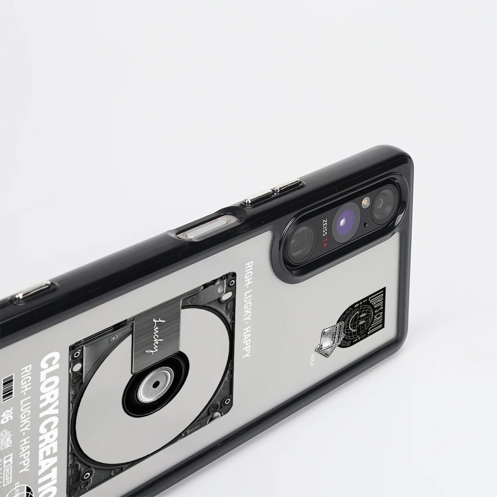 Dành Cho Sony Xperia 1 V VI VII VIII Xperia 5 V Xperia 10 V VI VII "Vintage Record" Vỏ Điện Thoại Cứng Trong Suốt / Vỏ Sony Chống Sốc