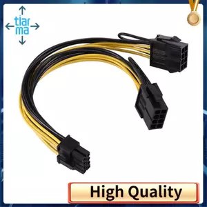 18AWG 8Pin sang Dual 8Pin (6 + 2) Cáp nguồn GPU cho K80 M40 M60 P40 P100, 20CM