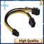 18AWG 8Pin sang Dual 8Pin (6 + 2) Cáp nguồn GPU cho K80 M40 M60 P40 P100, 20CM