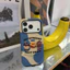 Ốp lưng iPhone nhân vật thực phẩm "Cutefriend" màu xanh lam, "Need Smile" dễ thương cho iPhone 11 / 12 / 13 / 14 / 15 / 16 / 17 Pro Max Vỏ điện thoại đánh bóng xỉn màu mới Series Thiết kế 2 trong 1
