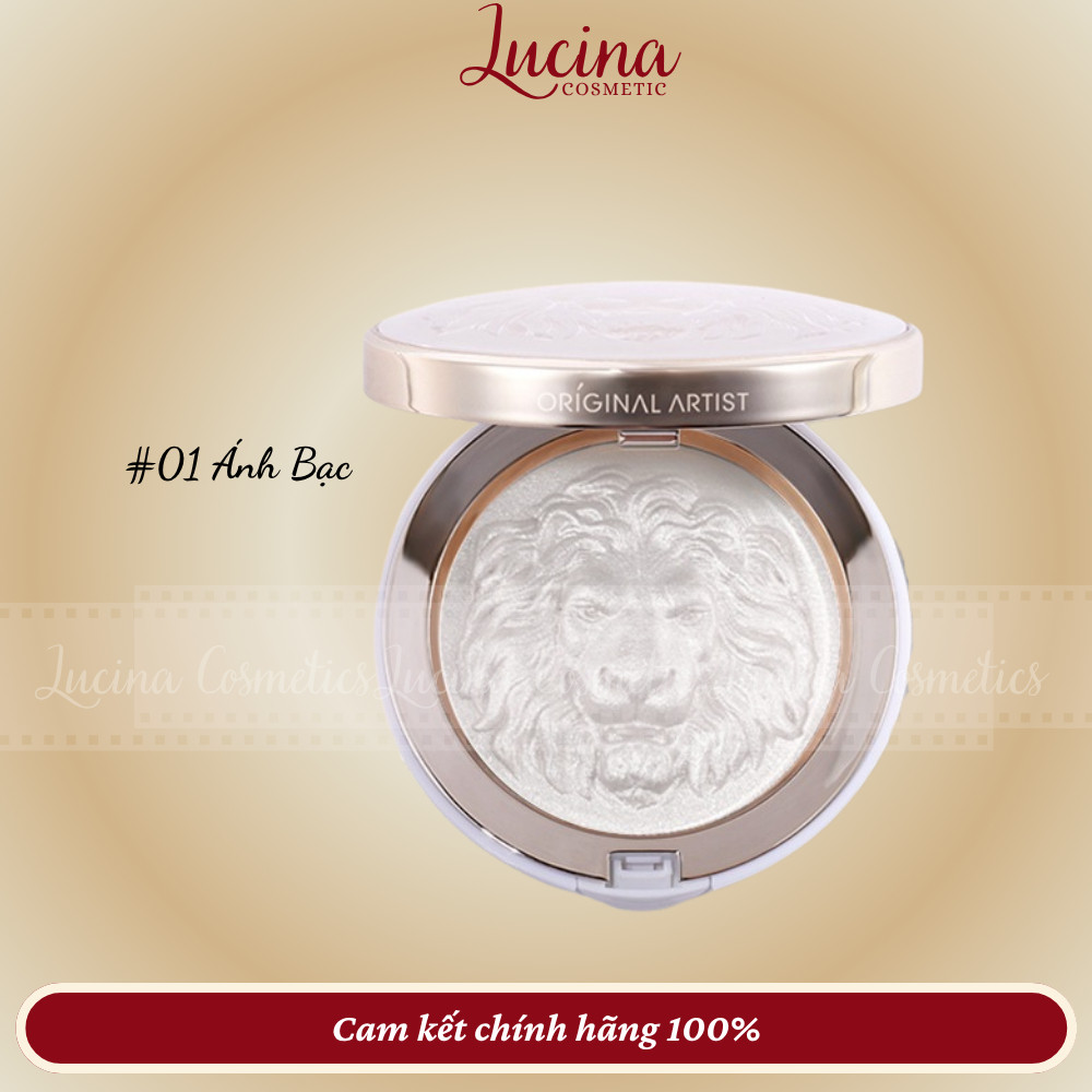 Phấn Bắt Sáng Highlight Lion Gloss Powder Lion Siêu Mịn, Lên Màu Chuẩn, Căng Bóng Tự Nhiên, Phấn Bám Lên Màu Đẹp