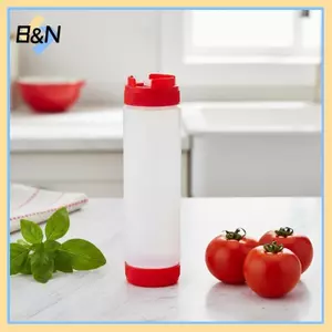 Bình nước sốt ép hai đầu B & N 16oz 20oz 24oz Thiết kế trong suốt để dễ dàng xem có thể tái sử dụng để nấu ăn tại nhà.