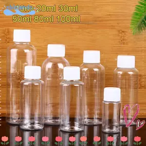 EBINLANDS 10 Hộp Đựng Mỹ Phẩm, Chai Kín Chai Du Lịch Có Thể Tái Sử Dụng, Nhựa Bền PET Rỗng 10 / 20 / 30 / 50 / 80 / 100ml Lotion Hộp Đựng Dầu Gội Bột Lỏng