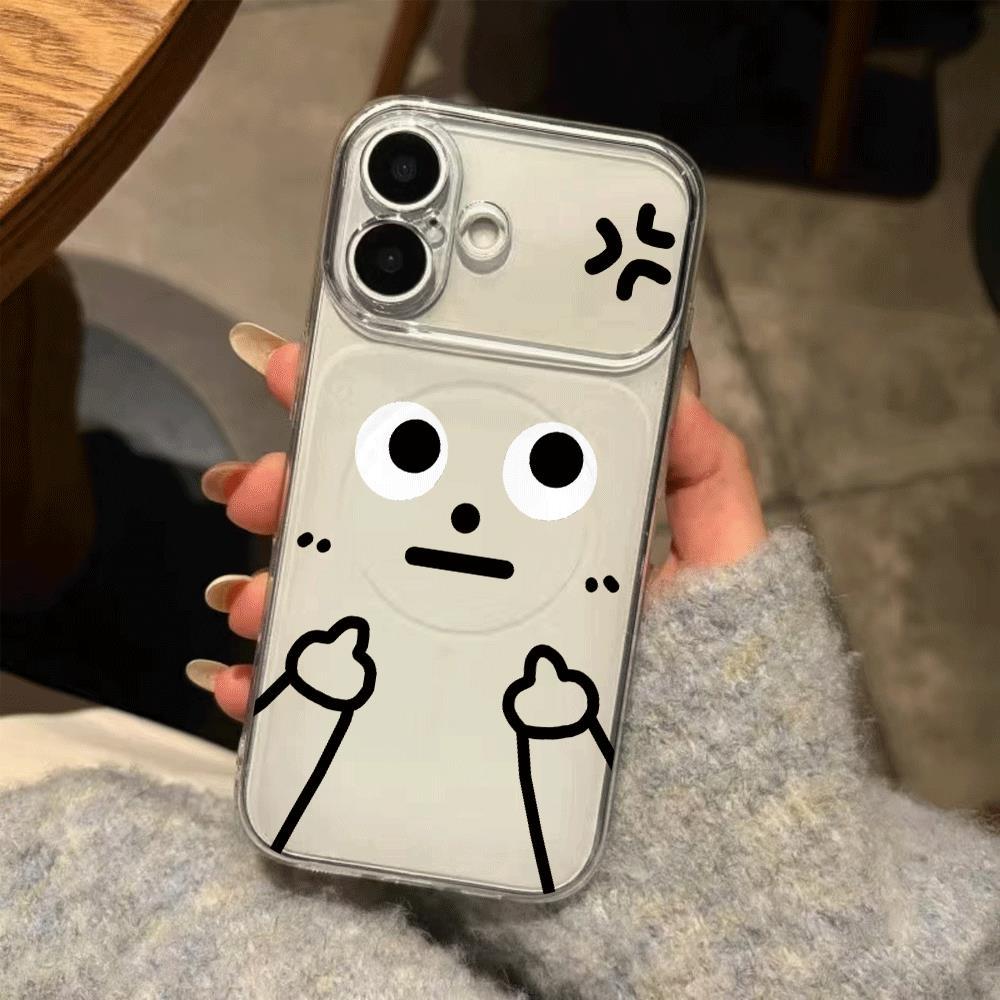 Ốp lưng iPhone 16/15/14/13 Nhân Vật Đùa Ngộ Nghĩnh Phong Cách Vui Vẻ Chống Rơi 17por