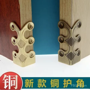 Cổ Trung Quốc Tất Cả Các Góc Đồng Bảo Vệ Để Bàn Tủ Trang Trí Cửa Góc Đồng Khắc Góc Nội Thất Phần Cứng Đồng Phụ Kiện LAC9