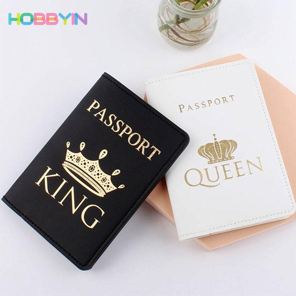 Vỏ hộ chiếu HOBBYIN Du lịch Da Pu Đơn giản Giá đỡ hộ chiếu