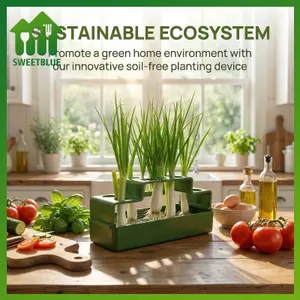 SWEET Green Onion Planter Hydroponic Growing Kitpact Hệ thống làm vườn tại nhà cho ban công nhà bếp Dễ dàng trồng rau n