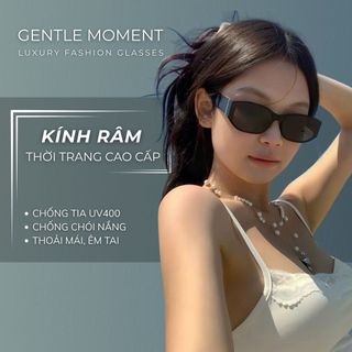 Kính râm mắt mèo GENTLE MOMENT kính mát chống tia UV thời trang nam nữ gọng cong thiết kế cao cấp  GMT163