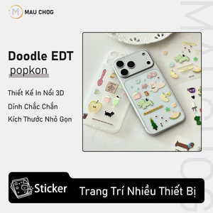 Sticker Nổi Dễ Thương Dùng Trang Trí Ốp Lưng Điện Thoại Phụ Kiện Laptop Máy Tính Bảng Thiệp Sổ Tay