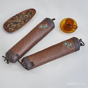 Mùa Hè Mát Thảm Cổ Tử Cung Cột Sống Gối Gối Cứng Ngủ Gối Tròn Đơn Tartary Kiều Mạch Vỏ Kẹo Hình Trụ Gối Mùa Hè IMLR
