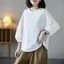 Áo thun dáng rộng, thời trang và giản dị 9 / 4 tay áo thoải mái và mềm mại mùa hè dành cho nữ