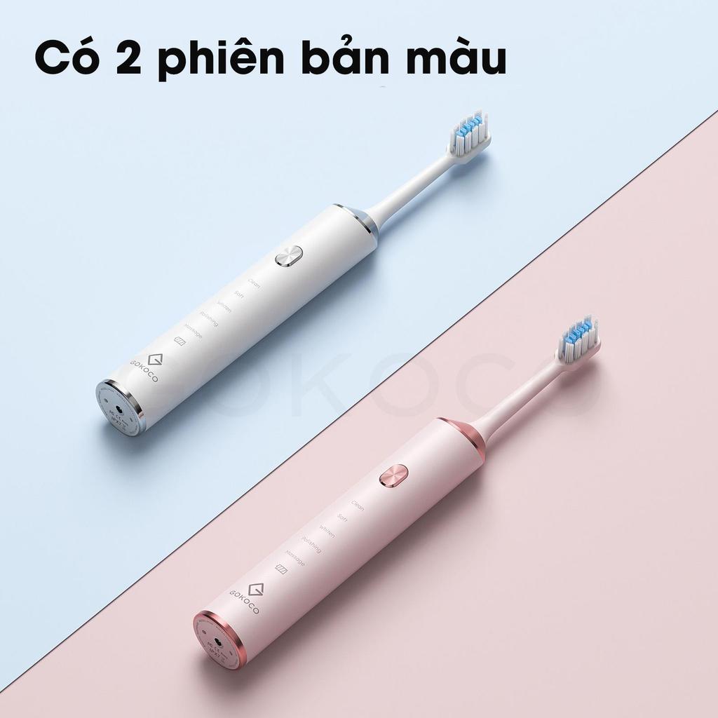 GOKOCO Bàn Chải Đánh Răng Điện Sóng Âm - 5 Chế Độ, Pin 45 Ngày, Chống Nước IPX7, Sạc USB Tiện Lợi | BigBuy360 - bigbuy360.vn