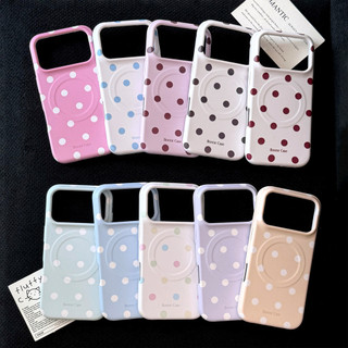 [Sheren] Ốp Điện Thoại Chấm Bi Kẹo ins Style Thích Hợp Cho i17 16 15 14 13 12 11 pro max Vỏ Bảo Vệ Chống Sốc