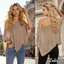 Áo Poncho đan lấp lánh dành cho nữ Lưới xuyên thấu bất đối xứng xuyên thấu mũi bất đối xứng