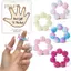 PNPIA- 5 Bộ Giảm Căng Thẳng Ngón Tay Lo Âu Nhẫn Dành Cho Nữ Có Thể Điều Chỉnh Cảm Giác Spiky Hạt Thư Giãn Làm Tĩnh Fidget Máy Mát Xa Ngón Tay