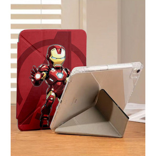 Ốp Lưng Marvel Iron Man Spider-Man cho iPad A16 Air4/5/6/7/8 Pro 11 12.9 Y-fold Avengers cho iPad Gen 12 11 10 9 8 7 6 5