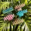 Vuốt Tóc Hoa Hawaii SMILE, Thiết Kế Thực Vật Nhiệt Đới Thông Thường Kẹp Vuốt Tóc Hoa, Phụ Kiện Tóc Mùa Hè Dễ Thương Thời Trang Bé Gái