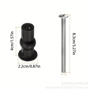 Hợp kim kẽm Gói phụ kiện Vỏ vệ sinh Bản lề Phụ kiện mở rộng bằng nhựa Đai ốc vệ sinh Phụ tùng thay thế Vít kim loại 3HUH