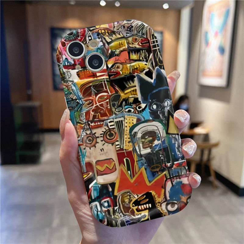 Ốp Lưng Cho Redmi Note 14 13 12 11 10 8 13T 14T 15T Pro A5 A3 A2 A1 14C 13C 12C 11A 10C 9A 9C Poco C75 C65 C61 C55 C31 Kem gợn Sóng Cong Edge Motif Mặt Ngộ nghĩnh NYK142