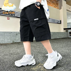 Mùa hè 2026 Mới Thoải Mái Bé Trai Mỏng Hàng Giữa Chiều Dài Quần Short Thường Ngày Cho Trẻ Lớn Tuổi