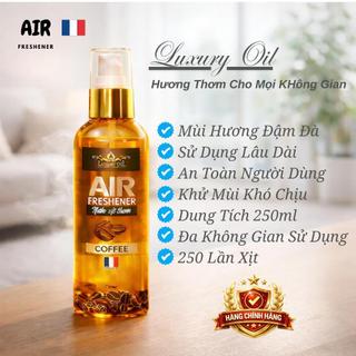 Nước Xịt Khử Mùi Nội Thất Ô tô Tạo Thơm Hương COFFEE - Luxury OiL AIR FRESHENER 250ml - Mvn Auto