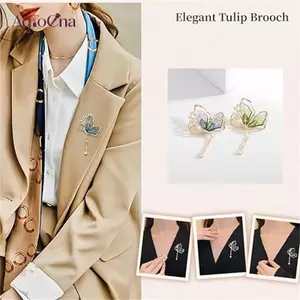 AqToCna Kim Cương Giả Bướm sel Trâm Cài Cho Nữ Bé Gái Chân Đầm Phụ Kiện AqToCna