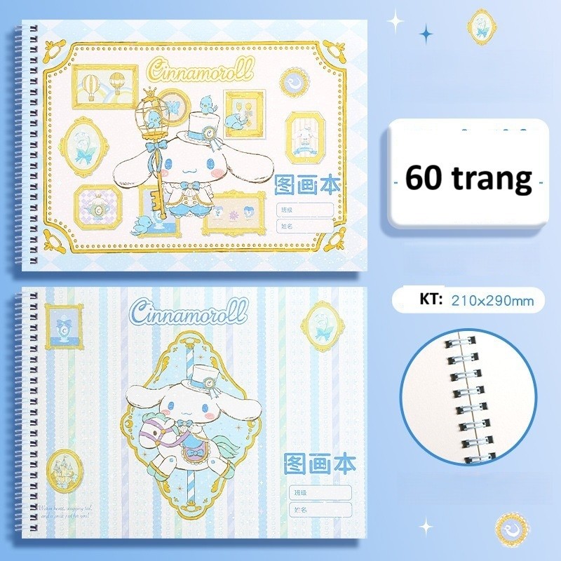 Quyển 30 tờ giấy vẽ A4 cho bé in hình Capybara Panda dễ thương MUN STORE QUYENVECAPY1461