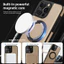 Sa Mạc Titan 360 Xoay Vòng Giá Đỡ Từ Da Ốp Lưng Điện Thoại iPhone 16 15 14 13 12 11 Pro Max 16 Plus Chân Đế Chống Sốc Vỏ Silicon Mềm