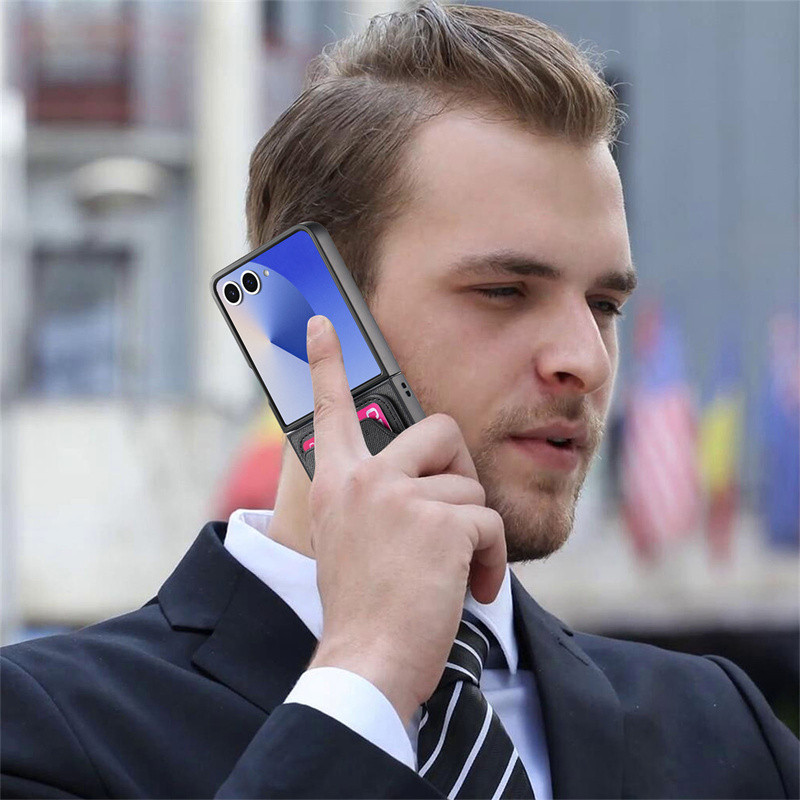 2 Trong 1 Thẻ Từ Tính Có Thể Tháo Rời Solt Ví Giá Đỡ Nhẫn Cao Bồi Dành Cho Samsung Galaxy Z Flip 7 6 5 4 3 5G Túi Bao
