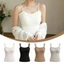 Áo ngực PYCOU, Áo ngực tích hợp bằng lụa băng, Thiết kế một mảnh Slim Fit Chống ánh sáng dành cho nữ Áo hai dây ngoài mặc thường ngày