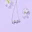 FANCIME "Bó hoa Wisteria" Vòng cổ bạc thanh