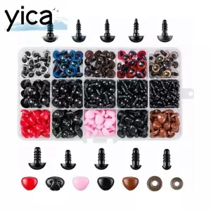 YICA 752 Chiếc Mũi Nhựa, Các Loại Màu Sắc Có Vòng Giặt Mắt Nhựa, Đồ Thủ Công DIY Các Loại Kích Thước Thú Nhồi Bông Thủ Công Làm Đồ Chơi Sang Trọng