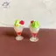 HFTOY 1 / 5 Cái Nhà Búp Bê Thu Nhỏ Kem Bánh Món Tráng Miệng Giáng Sinh Dâu Tây Cốc Kem Giả Vờ Chơi Nhà Bếp Cho Trẻ Em Phụ Kiện Đồ Chơi ~