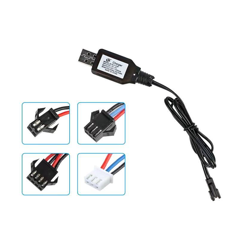 Bộ sạc pin Li-ion LIS 7.4V cho đồ chơi RC điện Thuyền ô tô có sạc USB HUJ