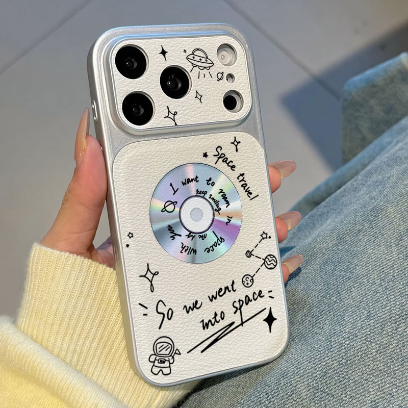 Ốp lưng iPhone Họa tiết da mạ không gian họa tiết iPhone 17 16 15 14 13 12 11 Pro Max Plus Max