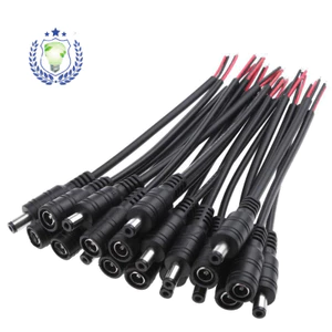 P8IZ Power DC DC Kết Nối 15cm Nam Nữ Mông Cắm Dây Đèn LED Cáp 5.5 * 2.1 Đầu Nối Chống Nước