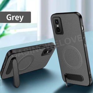 Ốp Điện Thoại Cho Infinix Hot 70 Hot 40 50 60 Pro Pro + 50i 60i 5G 4G 2026 Họa Tiết Sợi Carbon Giá Đỡ Từ Tính Giá Đỡ Ốp Lưng Bảo Vệ Chống Sốc