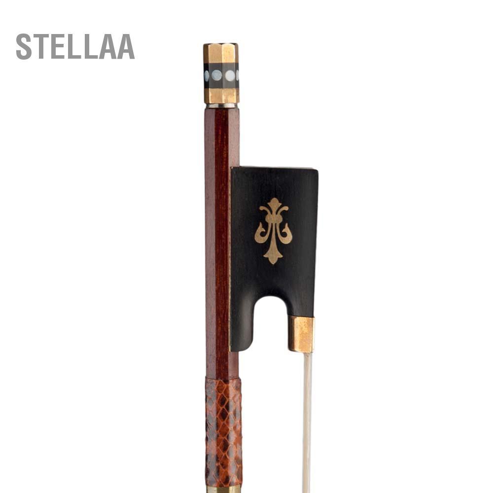 Stellaa Pernambuco Violin Bow Black Ebony Horsehair 4/4 Kích thước đầy đủ cho người mới bắt đầu và chuyên nghiệp