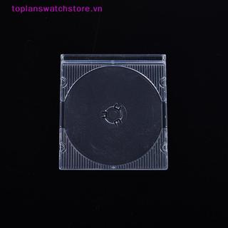 Toplanswatchstore 5 / 10 Chiếc Hộ Gia Đình Tiêu Chuẩn Đĩa Đơn Hộp Bảo Quản DVD Ốp Lưng CD Nhựa Trống Trong Suốt CD Hộp Đĩa CD VN