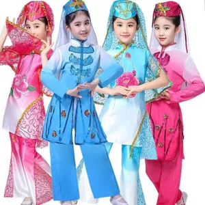 💕 Trung Quốc Đầm Trẻ Em 3-12 Tuổi Liên Hợp Quốc Người Hồi Giáo Trang Phục Sự Kiện Của Lễ Hội Mới Lạ