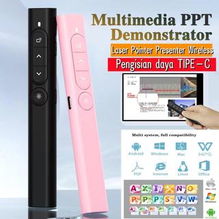 2.4GHz Wireless Presentation Clicker Powerpoint Pen USB Remote Control Flip Pen for Office Teaching Projector PPT Presen