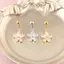 AN.MART Tinh Tế Zircon Thép Không Gỉ Cơ Thể Trang Sức Hoa Bụng Nút Nhẫn Dangling Piercings Phụ Kiện Dễ Thương Goth Nữ Gợi Cảm Rốn Xuyên VN