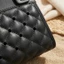 Quilted Tote Túi xách Cutout Tính năng unfastenTop Tote Túi xách Phụ kiện thời trang Tấm bên gia cố Tay cầm tròn