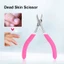 WANYEDI Cuticle Nipper, Tông đơ cắt móng tay di động bằng thép không gỉ, Tông đơ cắt tỉa móng tay chính xác Chống trượt Kẹp chăm sóc móng tay lò xo đôi Kìm chăm sóc móng tay và móng chân