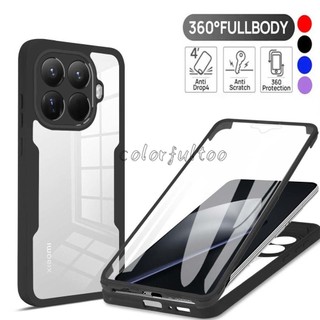 Xiaomi 17T Pro 360° Ốp điện thoại bảo vệ hai mặt toàn thân cho Xiaomi 17T 15T Pro 15tpro Mi17tpro 5G Vỏ chống sốc trong suốt Vỏ mềm silicon siêu mỏng